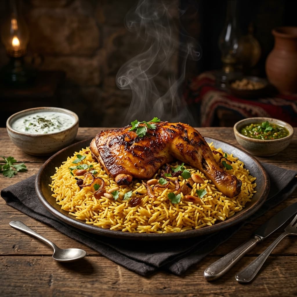 Just Mandi chicken rice meal by Kebabjoy